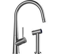 Schock Miscelatore monocomando con doccia separata CONOS PRO 528006EDM finitura acciaio inox massiccio