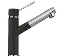 SCHOCK | Miscelatore New Aquaflex Monocomando Canna a Tubo con Doccetta Estraibile, Colore Antracite, h242