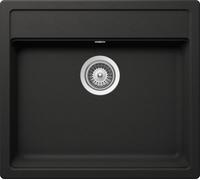 Schock Lavello una vasca NEMO N100 NEMN100013 finitura nero assoluto da 57x51 cm