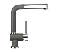 Schock Piega rubinetto da cucina, estraibile, orientabile, 547121SIL, Piega silverstone [Rubinetteria da Cucina > Rubinetti da Cucina]