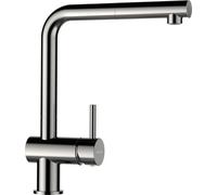 SCHOCK Rubinetto da cucina Epos effetto acciaio inox - Rubinetto ad alta pressione con doccetta estraibile