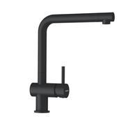 SCHOCK® Rubinetto da cucina EPOS Magma I nero ad alta pressione Magma I Miscelatore monocomando con beccuccio fisso, beccuccio girevole a 360°, rubinetto da cucina, rubinetto per lavello con attacco