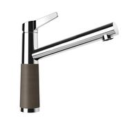 SCHOCK Rubinetto da cucina SC-510 Bronzo - Rubinetto a bassa pressione CRISTADUR con beccuccio fisso e attacchi standard