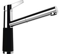 SCHOCK Rubinetto da cucina SC-510 Night - Rubinetto a bassa pressione CRISTADUR Green Line con doccetta estraibile e connettori standard