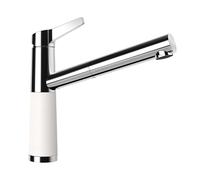 SCHOCK Rubinetto da cucina SC-510 Polaris - Rubinetto a bassa pressione CRISTADUR con doccetta estraibile e connettori standard