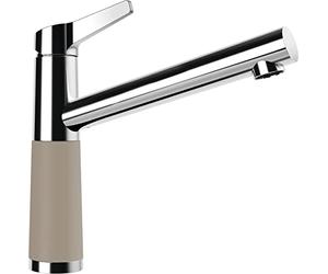 SCHOCK Rubinetto da cucina SC-510 Twilight - Rubinetto marrone a bassa pressione con beccuccio fisso e connettori standard