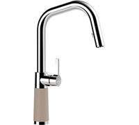 SCHOCK Rubinetto da cucina SC-530 Twilight - Rubinetto marrone ad alta pressione con doccetta estraibile e connettori standard