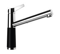 Schock SC-510 rubinetto da cucina, bassa pressione, estraibile, orientabile, 554123PUR, SC-510 nero opaco [Rubinetteria da Cucina > Rubinetti da Cucina]