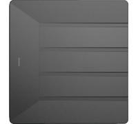 Schock® Scolapiatti in silicone antracite, scolapiatti flessibile per cucine, accessori lavabili in lavastoviglie, per alimenti e senza BPA, antiscivolo e resistente al calore, dimensioni 400 x 415 mm
