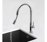 Schock Sina rubinetto da cucina, orientabile, 515000EDM, Sina acciaio inox spazzolato [Rubinetteria da Cucina > Rubinetti da Cucina]