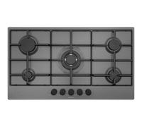 SCHOCK Piano Cottura a Gas, Linea SILVER PC90, 90X50 cm, 5 Fuochi, Asphalt - STS95543 -