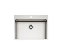Schock Lavello una vasca NEW TECHNICK PLUS N100 2L TECPN1002L finitura inox spazzolato da 70x51 cm