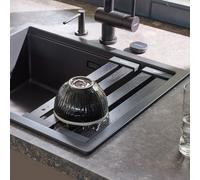 Schock Universal gocciolatoio, 629738S, Universal nero spazzolato/nero [Lavelli da Cucina > Vaschette e Scolapiatti]