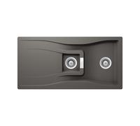 Schock Waterfall lavello da cucina, WATD150ASIL, D-150 A Waterfall silverstone [Lavelli da Cucina > per Base Sottolavello a partire da 60 cm]
