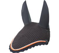 Schockemöhle Sports Cuffietta Antimosche "Dynamite Fly Veil", Grey Melange/Orange - Full - 1 pz.
