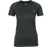 Schöffel Damen T-Shirt 1/2 Arm Merino Sport, Pirate Black, M, 11340
