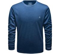 Schöffel Maglietta sportiva da uomo in lana merino a maniche lunghe con regolazione della temperatura, traspirante, di qualità
