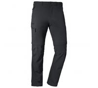 Schöffel Koper1, Pantaloni Flessibili da Uomo con Funzione Zip-off, ad Asciugatura Rapida e rinfrescanti, in Tessuto Elasticizzato a 4 Vie, Nero, 27