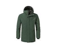 SCHÖFFEL Parka invernale da uomo Crivat 2L con cappuccio isolato verde scuro | 52