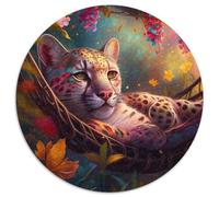 Schöne Perserkatze, 1000-teiliges Puzzle für Erwachsene, rund, aus Pappe, für Teenager und Familienspaß, perfektes Weihnachtsgeschenk, 1000 Teile (67,5x67,5cm)