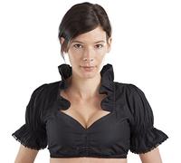 Schöneberger Trachten Couture Elegante Camicetta Dirndl Camicetta Nera Signore Dirndl Camicetta Tradizionale Camicetta Luna Costumi Tradizionali Nero (42, Nero)