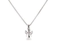 Schöner-SD Collana con ciondolo piccolo angelo in argento 925, angelo custode, ciondolo angelo con catenina, 15mm (Anhänger) / 38-43cm (Kette), Argento sterling, Non pietra preziosa