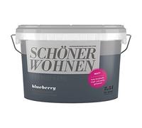 Schöner Wohnen colore a parete e a soffitto colore Trend colore mirtillo, Matt, 2,5 L, 2 L, blueberry