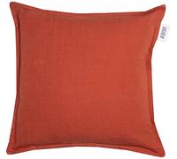 Schöner Wohnen Kollektion Federa decorativa Lino, colore marrone ruggine, 40 x 40 cm, senza imbottitura, in misto lino e cotone, lavabile