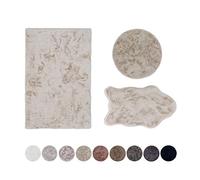 Schöner Wohnen Kollektion Tappeti in pelliccia sintetica Tender - tappeti a pelo corto a pelo alto - modello rotondo - tappeto in pelliccia lussuosa - tappeto con finta pelliccia - (crema, 120 cm Ø)