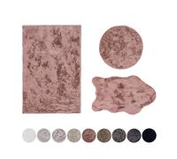 Schöner Wohnen Kollektion Tappeto in pelliccia sintetica Tender - tappeto a pelo alto - modello rettangolare - tappeto in pelliccia di lusso - tappeto con finta pelliccia - (rosa scuro, 160 x 230 cm)
