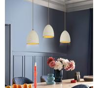Schöner Wohnen Lampada a sospensione Traventa, a 3 luci, beige, E27 Schöner Wohnen