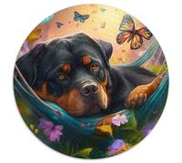Schönes Schaf-Puzzle, 1000 Teile, rund, Papierpuzzle, Familienaktivität, Heimdeko-Geschenk, Familienspielzeug, 1000 Teile (67,5x67,5cm)