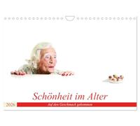 Schönheit im Alter - Auf den Geschmack gekommen (Wandkalender 2026 DIN A4 quer), CALVENDO Monatskalender: Essen und Trinken ungewöhnlich präsentiert