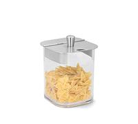 SCHÖNHUBER FRANCHI Contenitore Alimentare Professionale in Plexiglass con Coperchio in Acciaio Inox - 12x12x15 cm - Ristorazione, Catering, Bar, Eventi, Casa, Dispensa