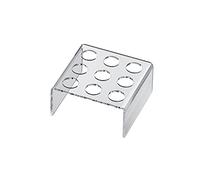 SCHÖNHUBER FRANCHI set di alzata in plexiglass trasparente, con 9 fori porta coni e 25 coni per finger food ideali per Eventi, Catering, Party, Ristoranti, bar pasticcerie 12,2x12,4 h 5.7