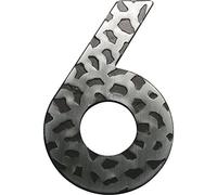 'schoess cucina casa numero numero "0, in ferro battuto, antico, altezza: 120 mm, 1 pezzi, zincato nero, 2903000, 2903060