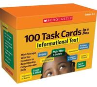 Scholastic 100 Task Cards in a Box: Informational Text (Copertina rigida)