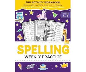 Scholastic Panda Educatio Spelling Weekly Practice for 1st 2nd Grad (Tascabile)