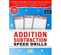 Scholastic Panda Education Addition Subtraction Speed Drills (Tascabile)