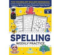 Scholastic Panda Education Spelling Weekly Practice for 3rd Grade (Tascabile)