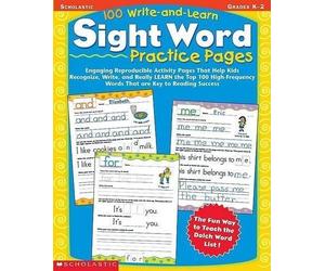 Scholastic Teaching Resou 100 Write-and-Learn Sight Word Practice P (Tascabile)