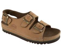 Scholl Air Bag Back Strap Nubuck - Sandalo unisex cuoio defaticante per la postura, misura 40