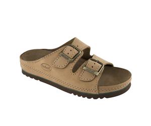 Scholl Air Bag Ciabatte ortopediche in pelle Cuoio -