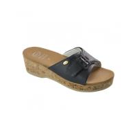 Scholl - Blue Navy Wappy Sandalo Memory Cushion 37 Confezione 1 Paio