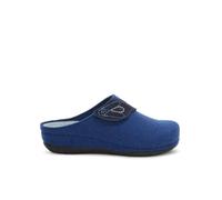 Scholl Bruges, Ciabatta da casa con soletta in Memory Cushion e strappo in velcro, Donna, Denim, 37 EU