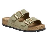 Scholl CALZATURA BORA 2 BUCKLES SUEDE W OLIVE 37