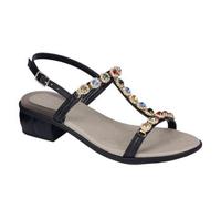 Scholl CALZATURA FLORALIE SYNTHETIC + JEWELRY WOMENS BLACK 40 TOMAIA SIMILPELLE + ACCESSORIO GIOIELLO FODERA TOMAIA SIMILPELLE SOTTOPIEDE MICROFIBRA PU CALZATA F COLLEZIONE 2018