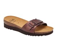 Scholl CALZATURA GINNI LAMINATED SYNTHETIC BIS W DK BROWN 37