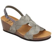 Scholl CETARA T-BAR SANDAL Sandali Bioprint Colore Pewter Size 39