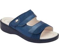Scholl Ciabatte MARINELLA Printed shining synth+Suede Blue